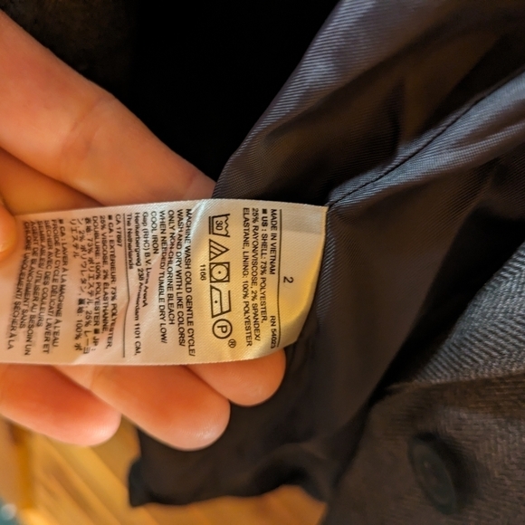 NWT Women's Banana Republic Size 2 Charcoal Blazer - Picture 4 of 5